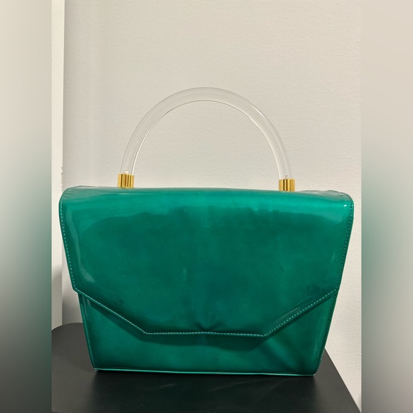 Vintage Stuart Weitzman  Green retro bag - Picture 1 of 5